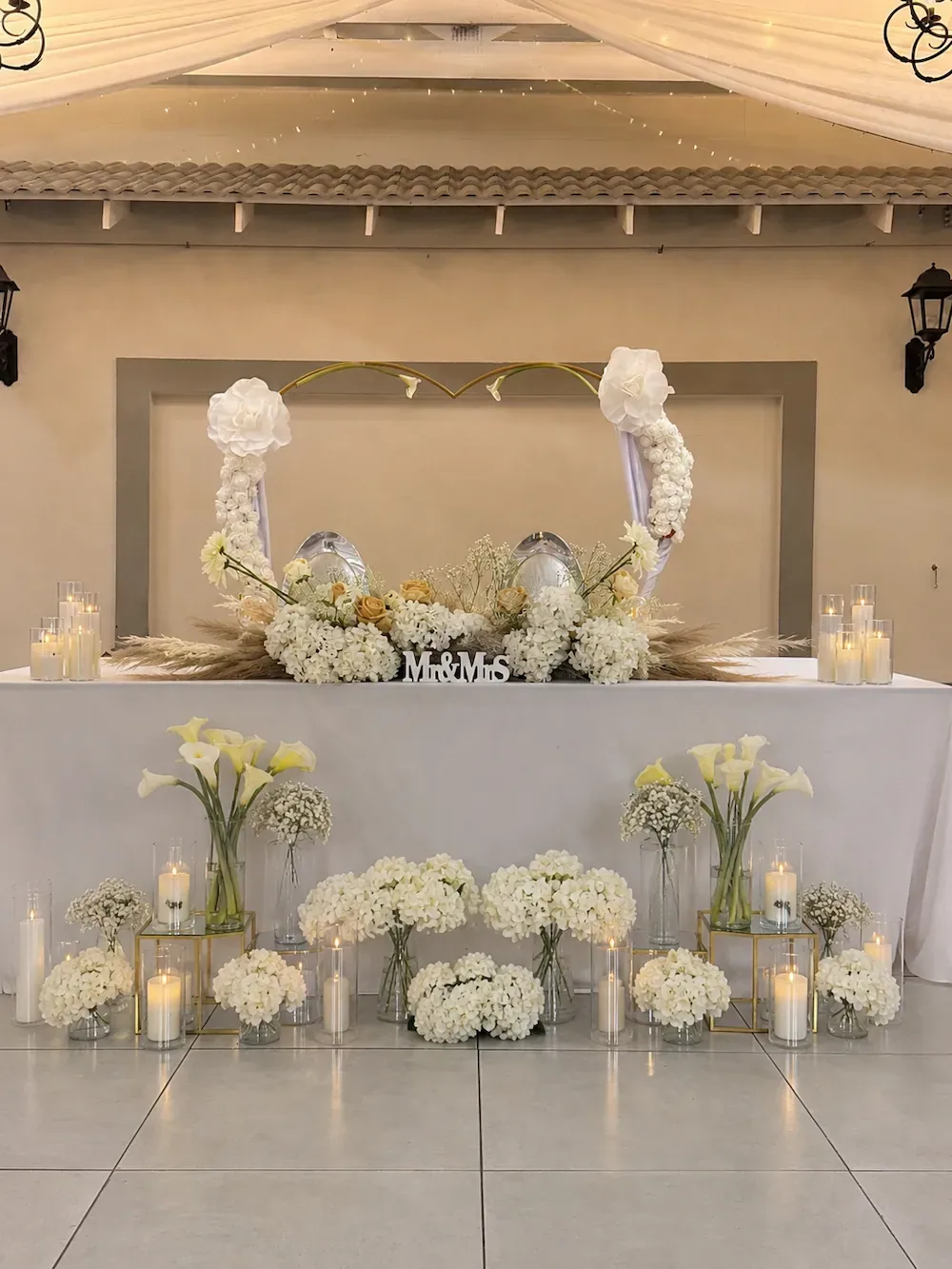 Elegantly styled event setup from recent MON work